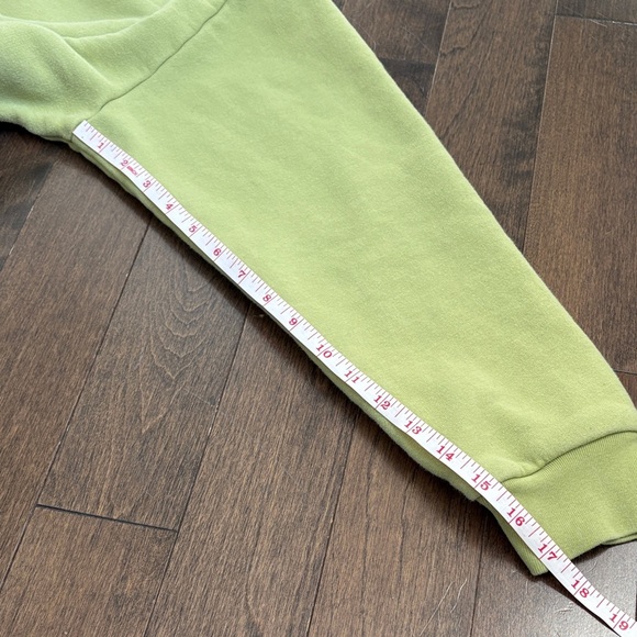 Reformation Green Cropped Sweatshirt - Picture 5 of 7